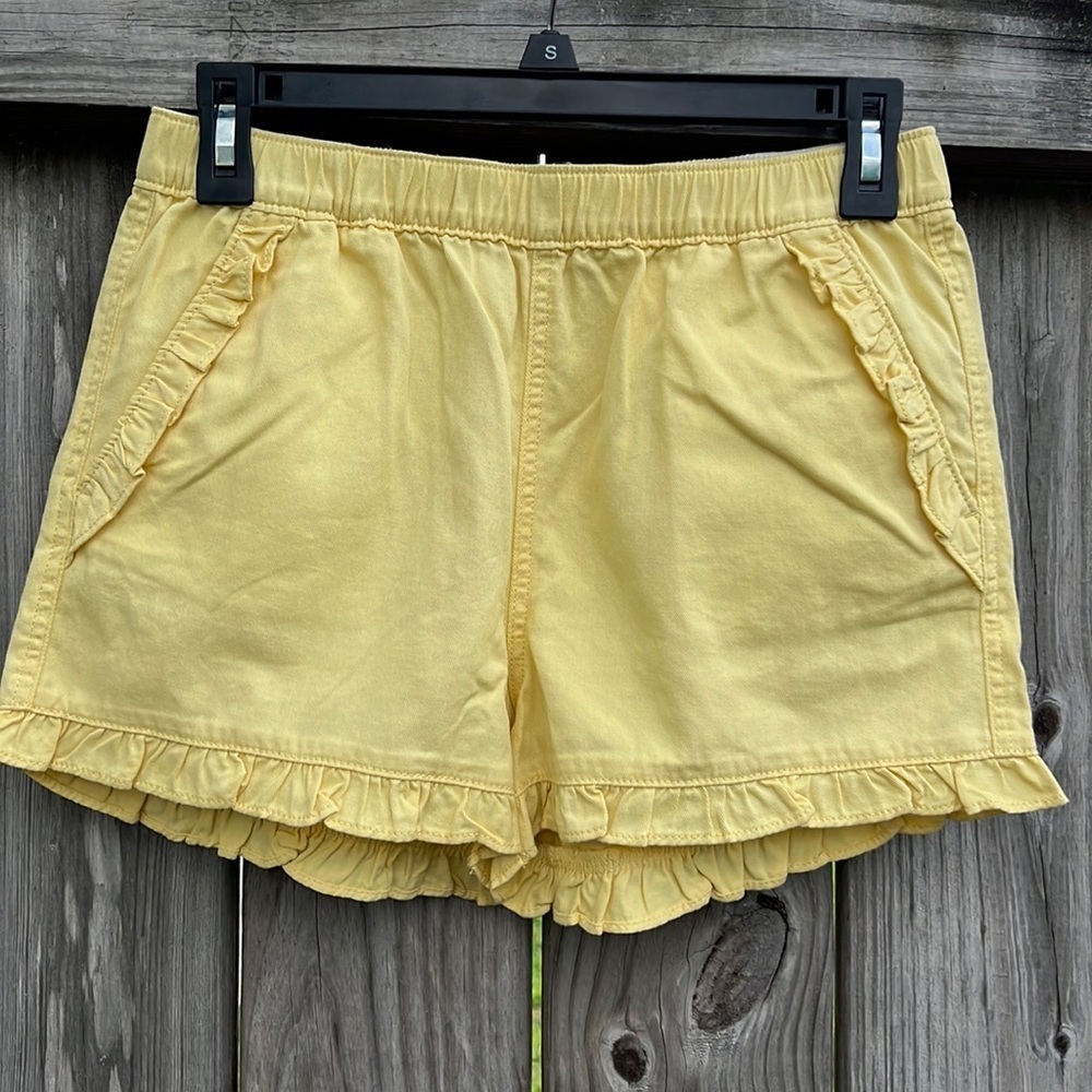 Crewcuts Girls' twill ruffle-trim short